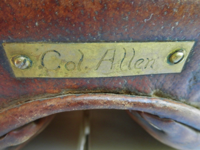 Brass Nameplate - 'Col. Allen'