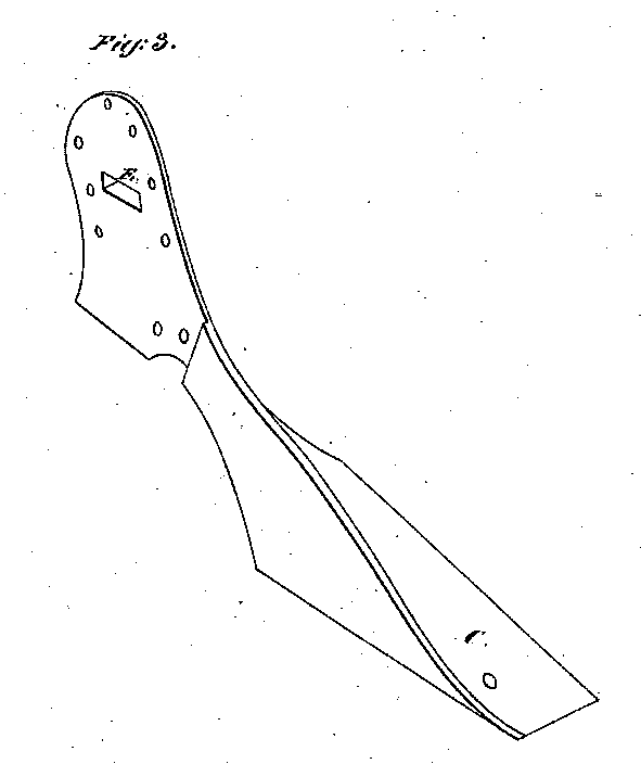 Ringgold Saddle US Patent 3779 - Saddletree Figure 3